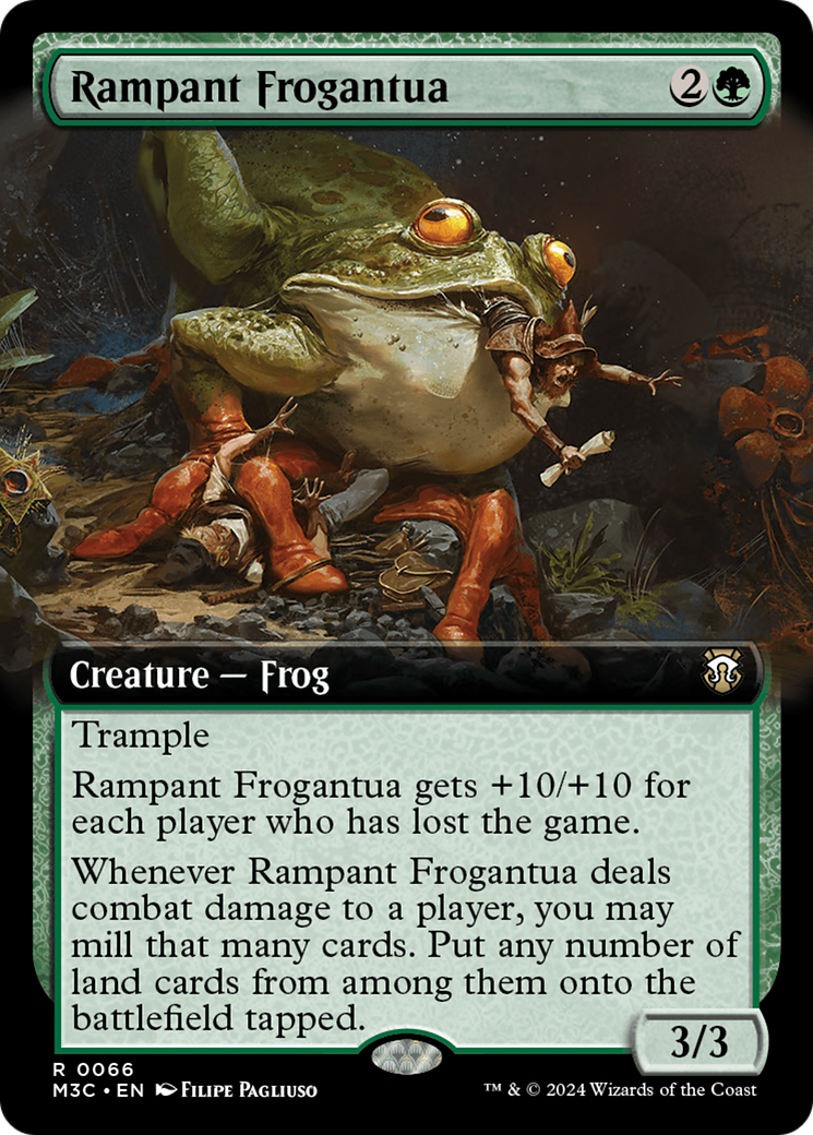 Rampant Frogantua (M3C-066) [Modern Horizons 3 Commander]: (Extended Art)