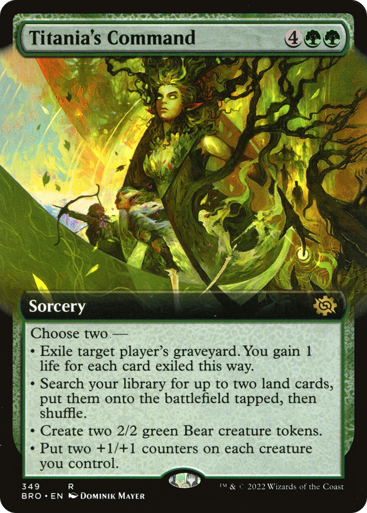 Titania's Command (Extended Art) (BRO-349) [The Brothers' War]