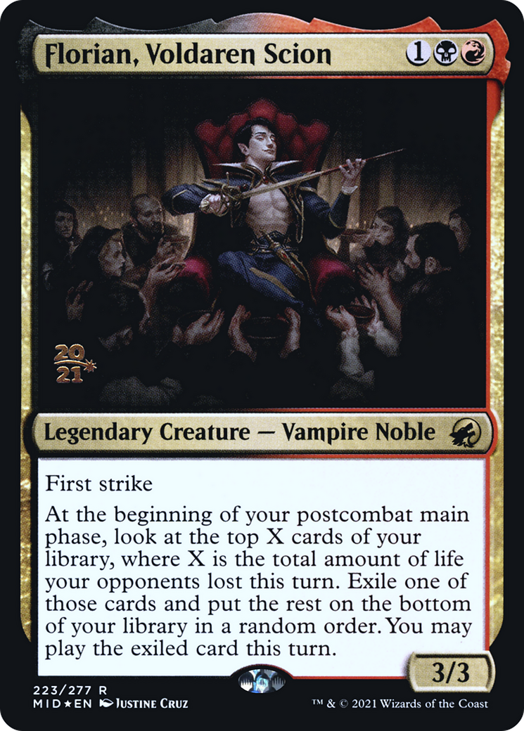 Florian, Voldaren Scion (PRE-223S) [Innistrad: Midnight Hunt Promos] Foil