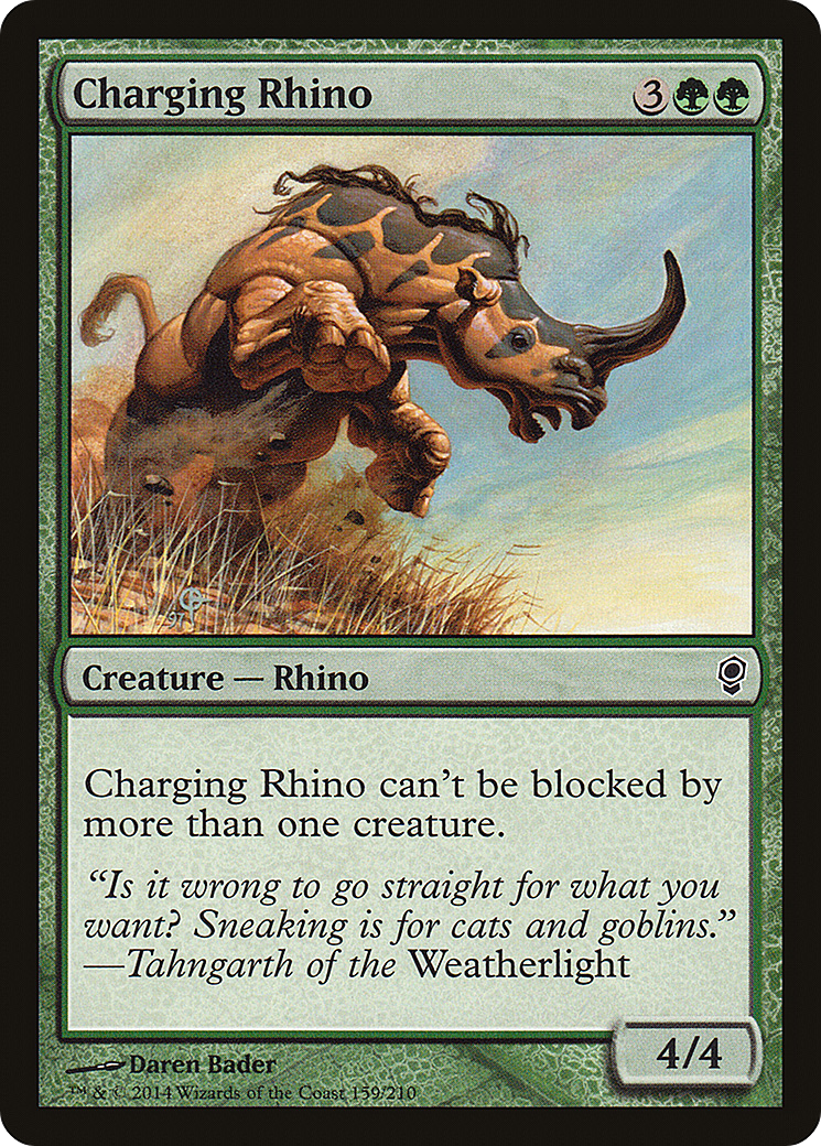 Charging Rhino (CNS-159) [Conspiracy] Foil