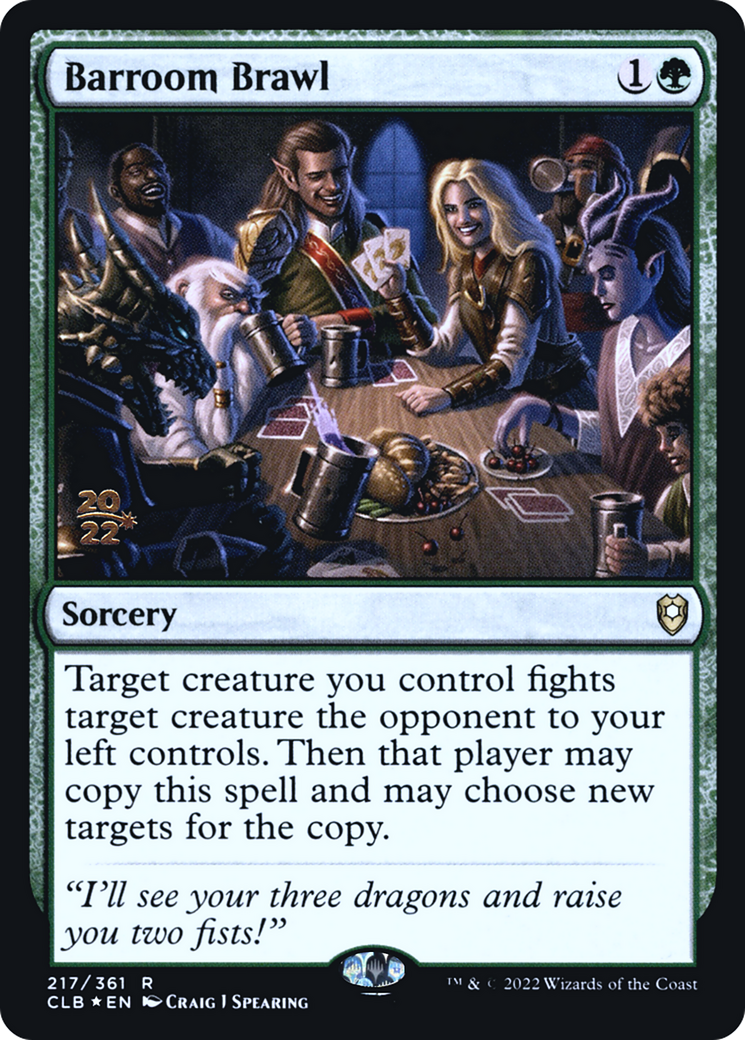Barroom Brawl (PRE-217) [Battle for Baldur's Gate Promos] Foil