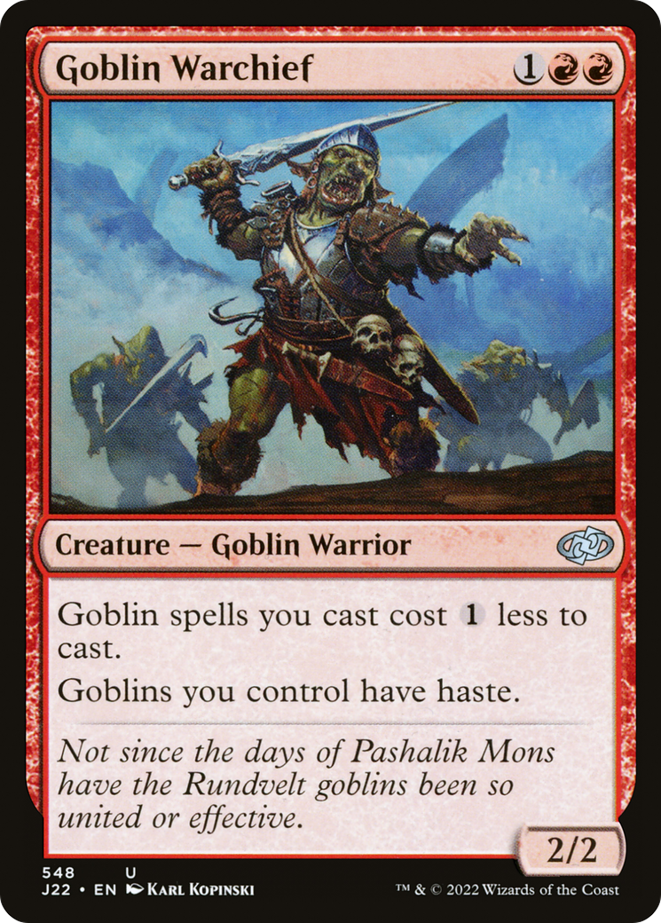 Goblin Warchief (J22-548) [Jumpstart 2022]