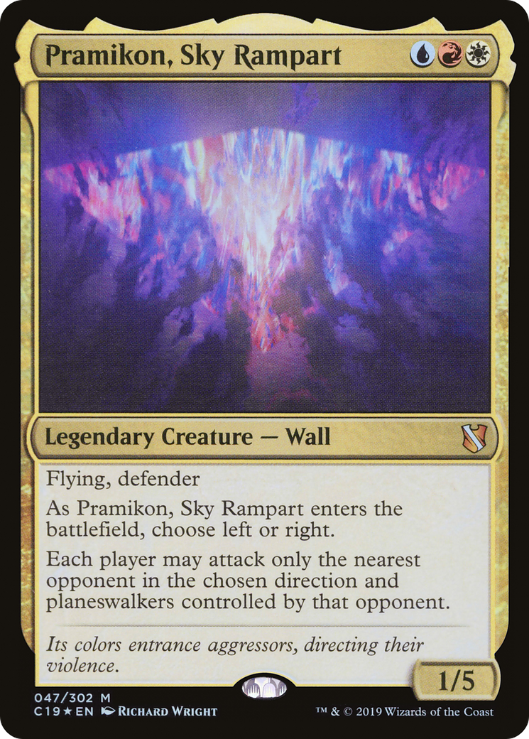 Pramikon, Sky Rampart (C19-047) [Commander 2019] Foil