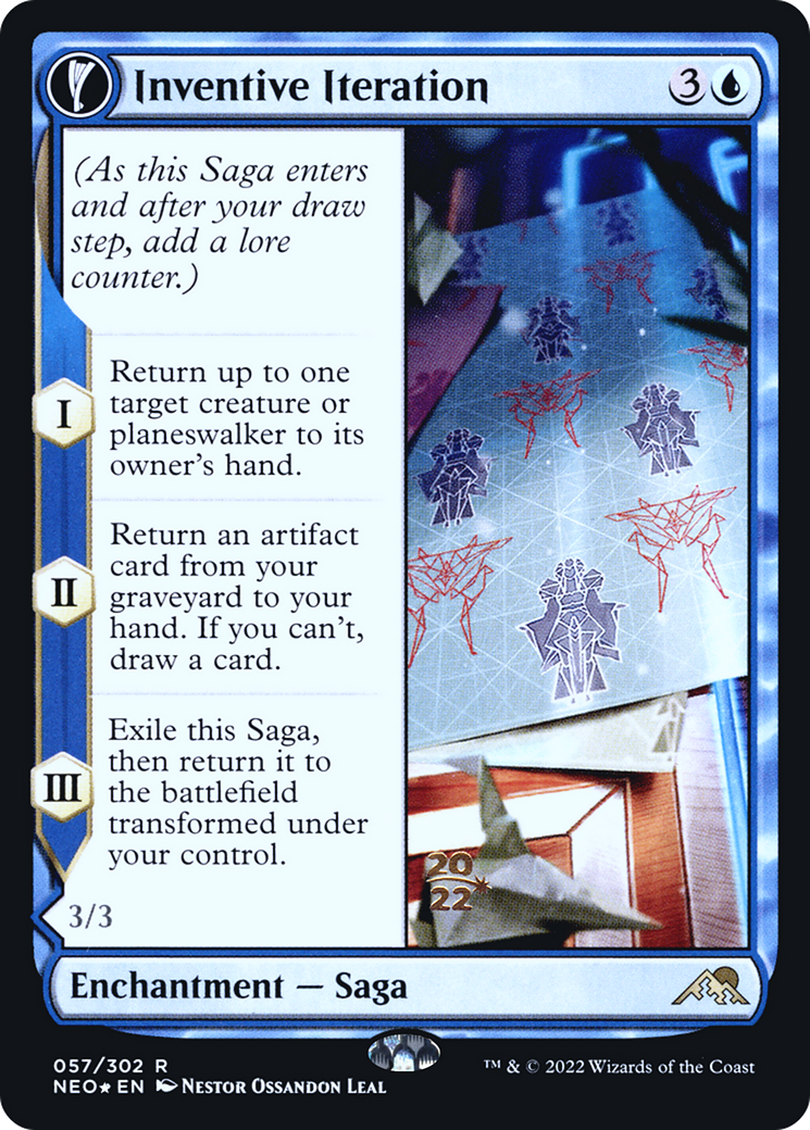Inventive Iteration (PRE-057) [Kamigawa: Neon Dynasty Promos] Foil