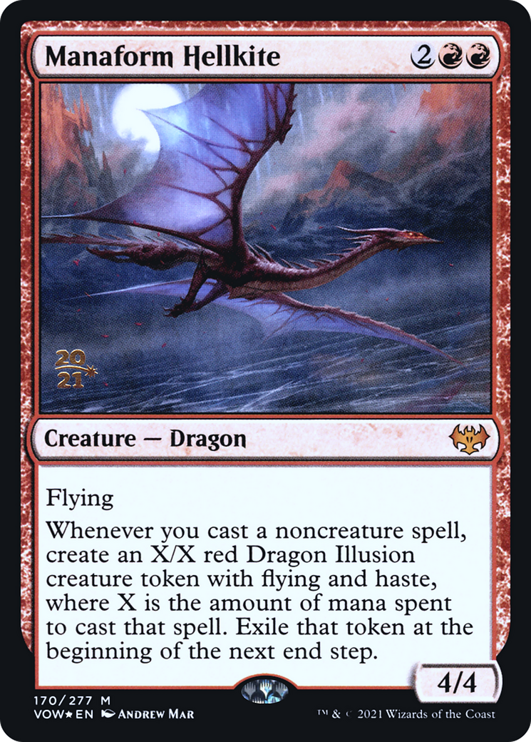 Manaform Hellkite (PRE-170S) [Innistrad: Crimson Vow Promos] Foil