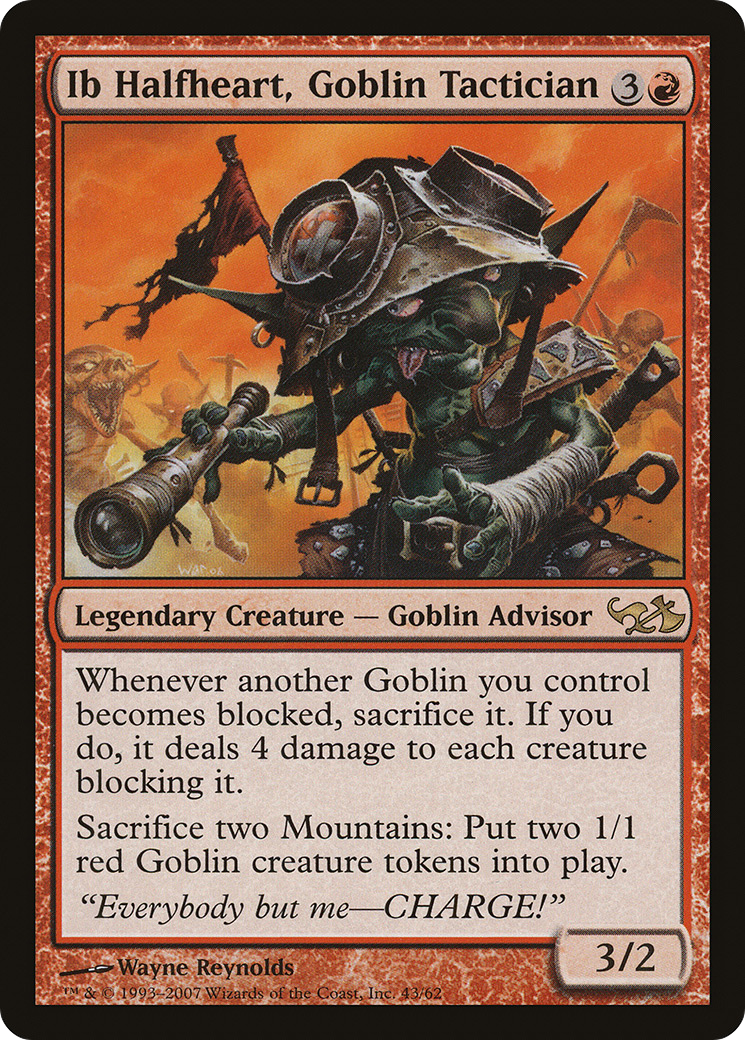 Ib Halfheart, Goblin Tactician (EVG-043) [Duel Decks: Elves vs. Goblins]