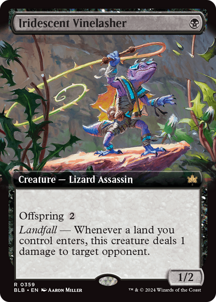 Iridescent Vinelasher (BLB-359) [Bloomburrow]: (Extended Art)