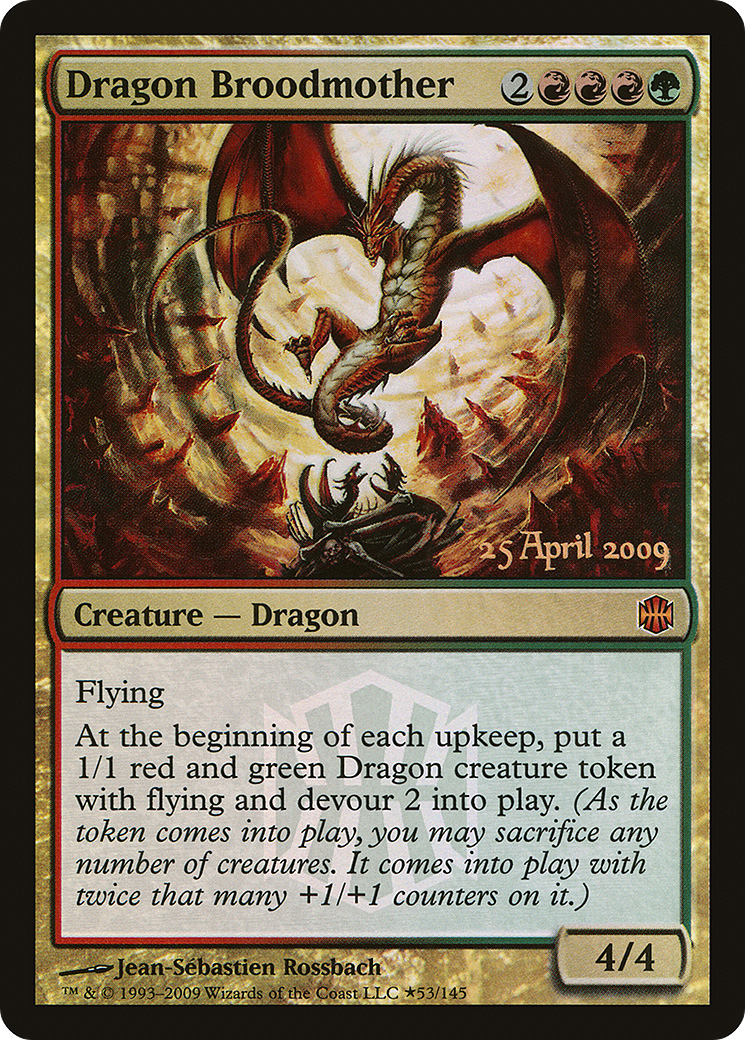 Dragon Broodmother (PRE-53★) [Alara Reborn Promos] Foil