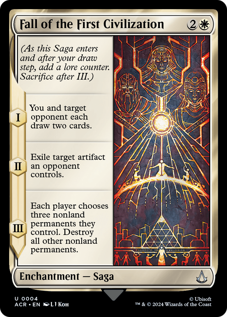 Fall of the First Civilization (ACR-004) [Assassin's Creed] Foil