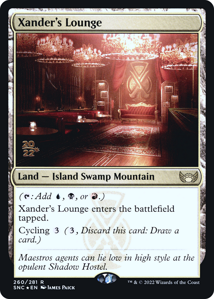 Xander's Lounge (PRE-260) [Streets of New Capenna Promos] Foil