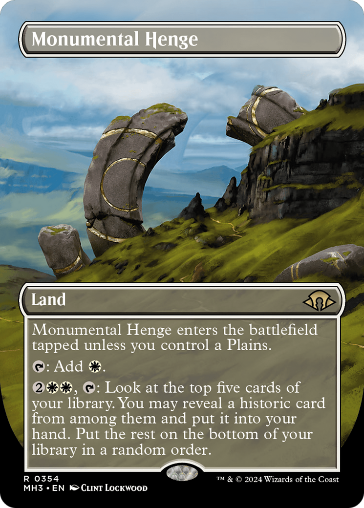 Monumental Henge (MH3-354) [Modern Horizons 3] (Borderless) Foil