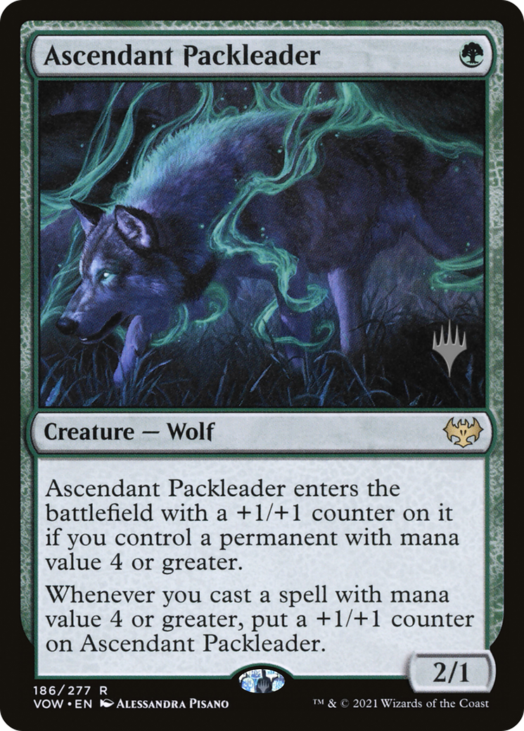 Ascendant Packleader (PPMID-186P) [Innistrad: Crimson Vow Promos] Foil