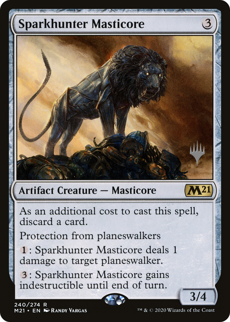 Sparkhunter Masticore (PPM21-240P) [Promo Pack: Core Set 2021 Promos]
