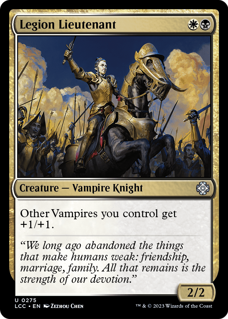 Legion Lieutenant (LCC-275) [The Lost Caverns of Ixalan Commander]