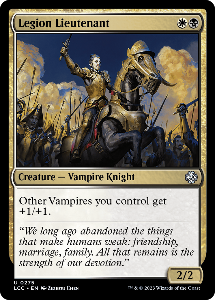 Legion Lieutenant (LCC-275) [The Lost Caverns of Ixalan Commander]