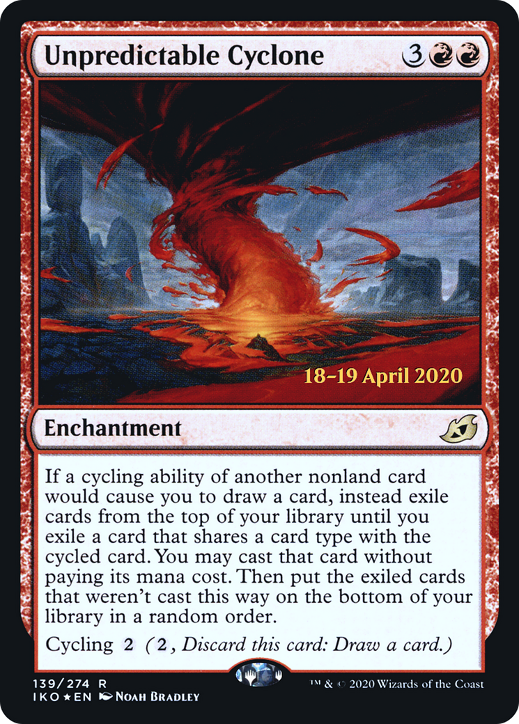 Unpredictable Cyclone (PRE-139S) [Ikoria: Lair of Behemoths Promos] Foil