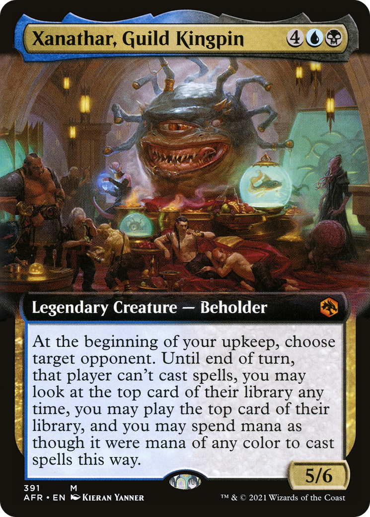 Xanathar, Guild Kingpin (AFR-391) [Adventures in the Forgotten Realms]: (Extended Art) Foil