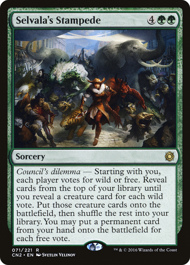 Selvala's Stampede (CN2-071) [Conspiracy: Take the Crown] Foil