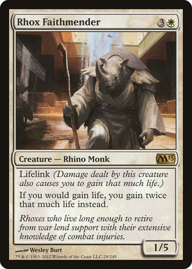 Rhox Faithmender (M13-029) [Magic 2013] Foil