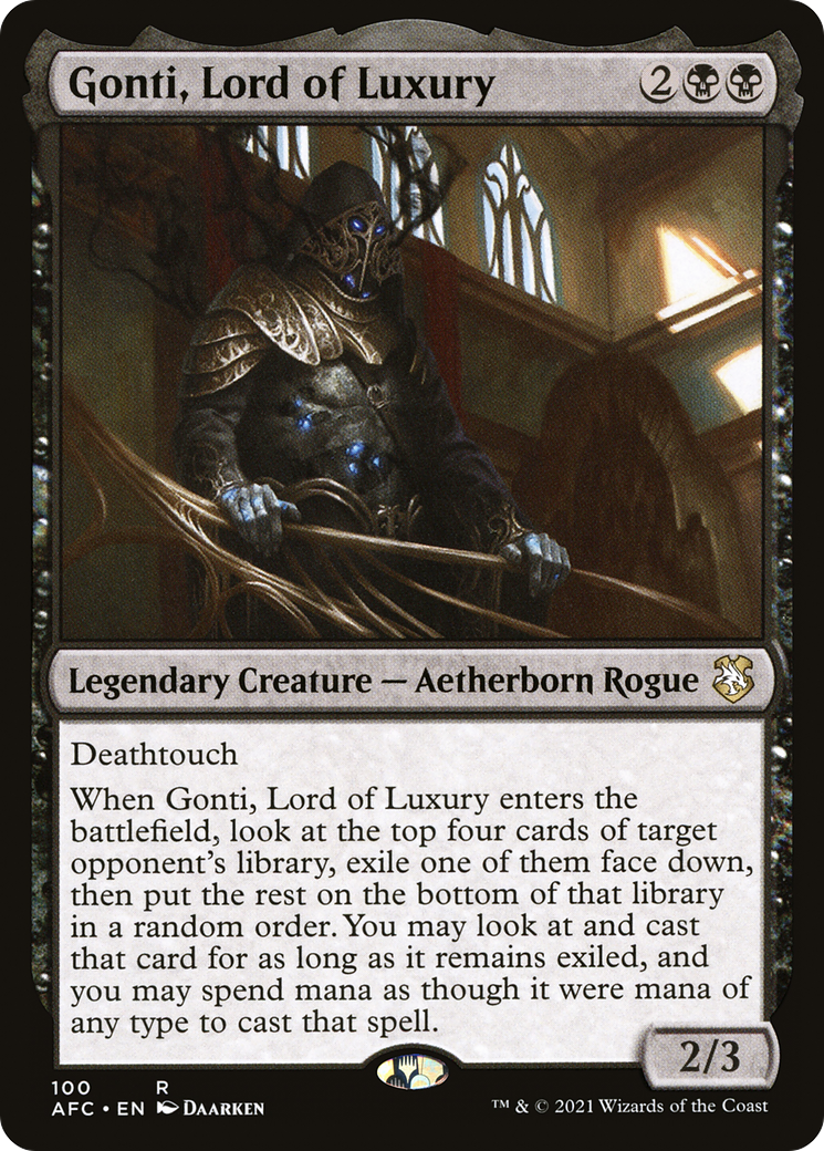 Gonti, Lord of Luxury (AFC-100) [Forgotten Realms Commander]