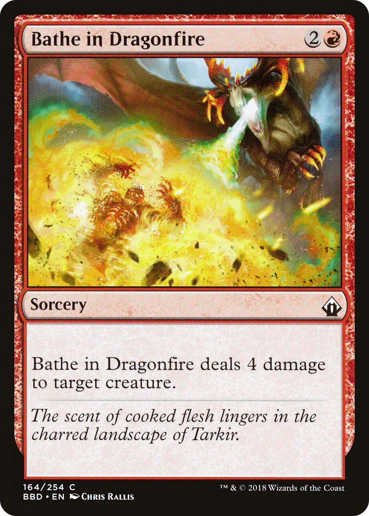 Bathe in Dragonfire (BBD-164) [Battlebond] Foil
