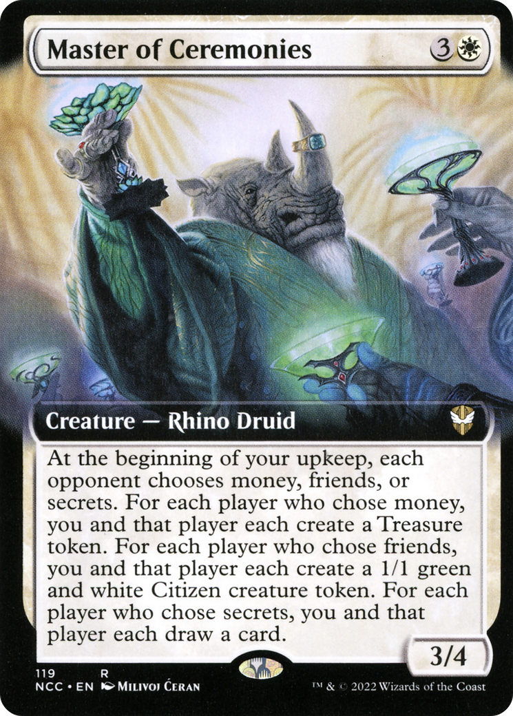 Master of Ceremonies (Extended Art) (NCC-119) [New Capenna Commander]