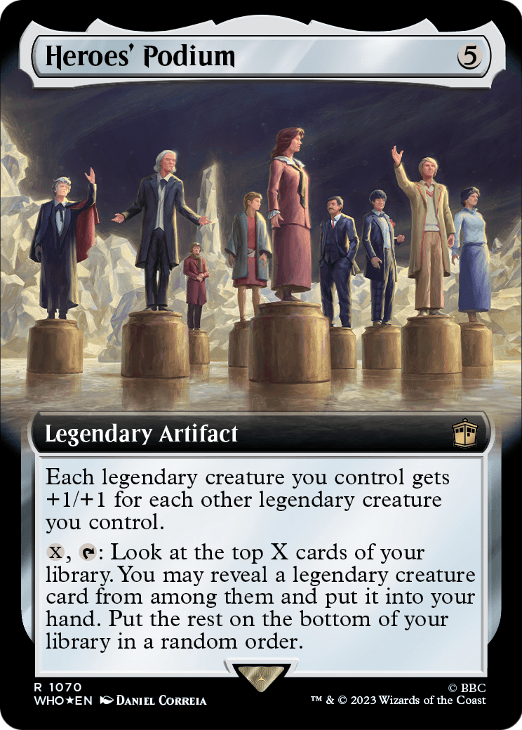 Heroes' Podium (Extended Art) (Surge Foil) (WHO-1070) [Doctor Who] Foil