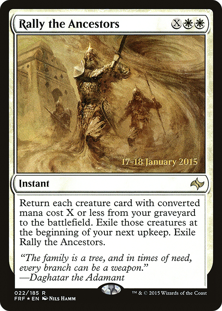 Rally the Ancestors (PRE-22S) [Fate Reforged Promos] Foil