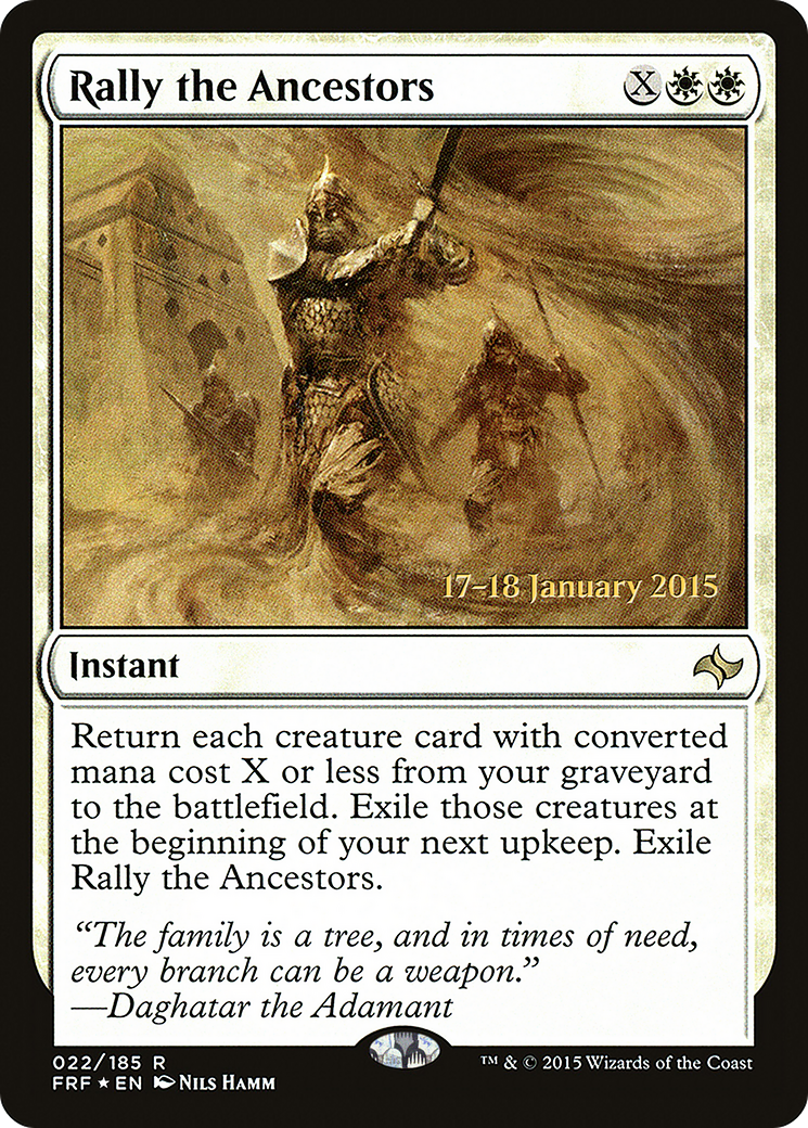 Rally the Ancestors (PRE-22S) [Fate Reforged Promos] Foil