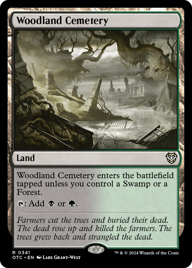 Woodland Cemetery (OTC-341) [Outlaws of Thunder Junction Commander]