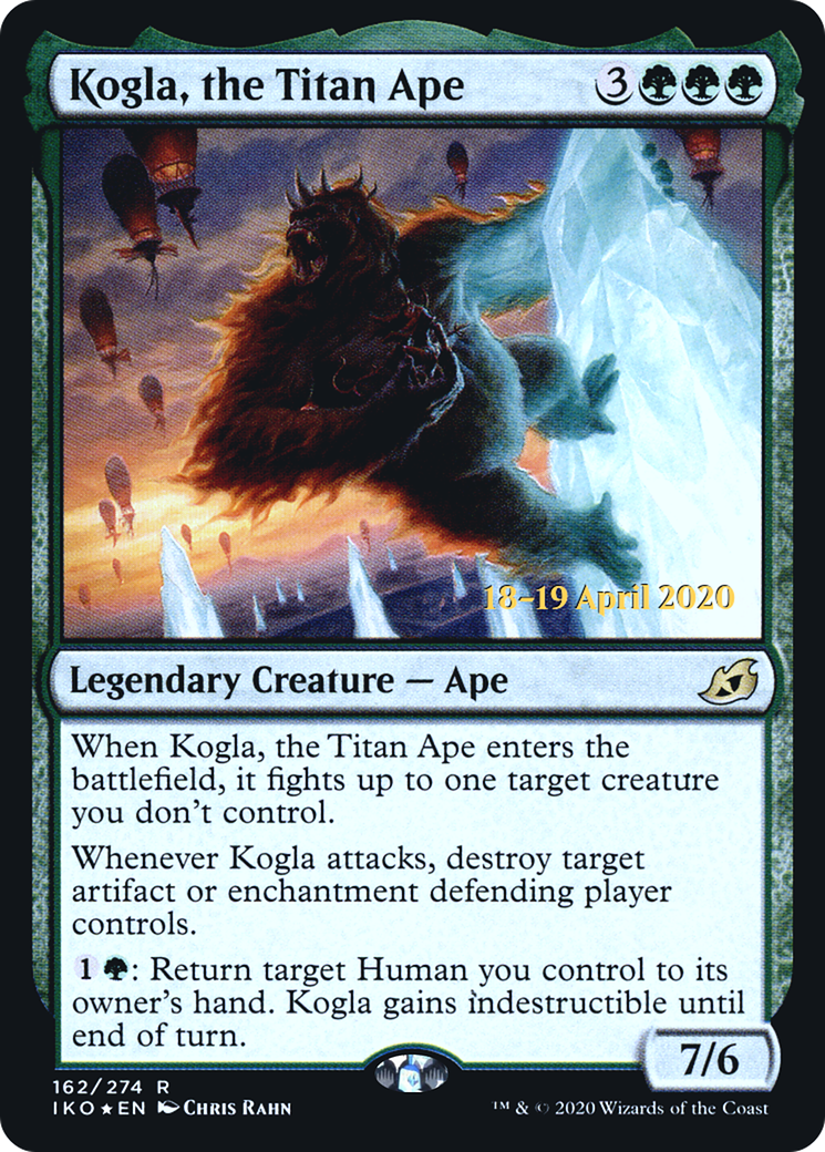 Kogla, the Titan Ape (PRE-162S) [Ikoria: Lair of Behemoths Promos] Foil