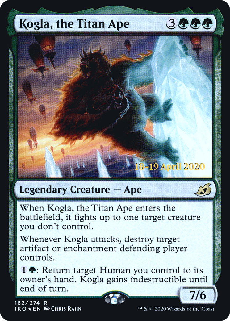 Kogla, the Titan Ape (PRE-162S) [Ikoria: Lair of Behemoths Promos] Foil