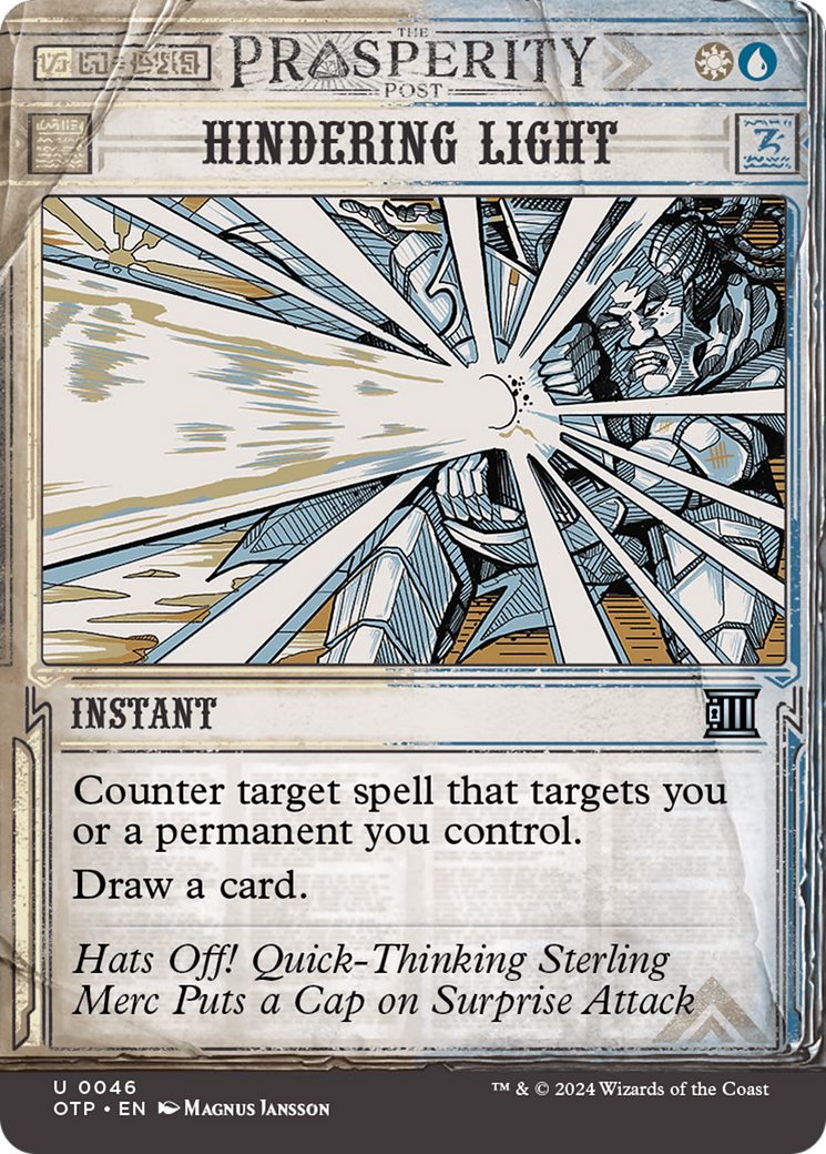 Hindering Light (OTP-046) [Breaking News]: (Showcase) (Borderless) Foil