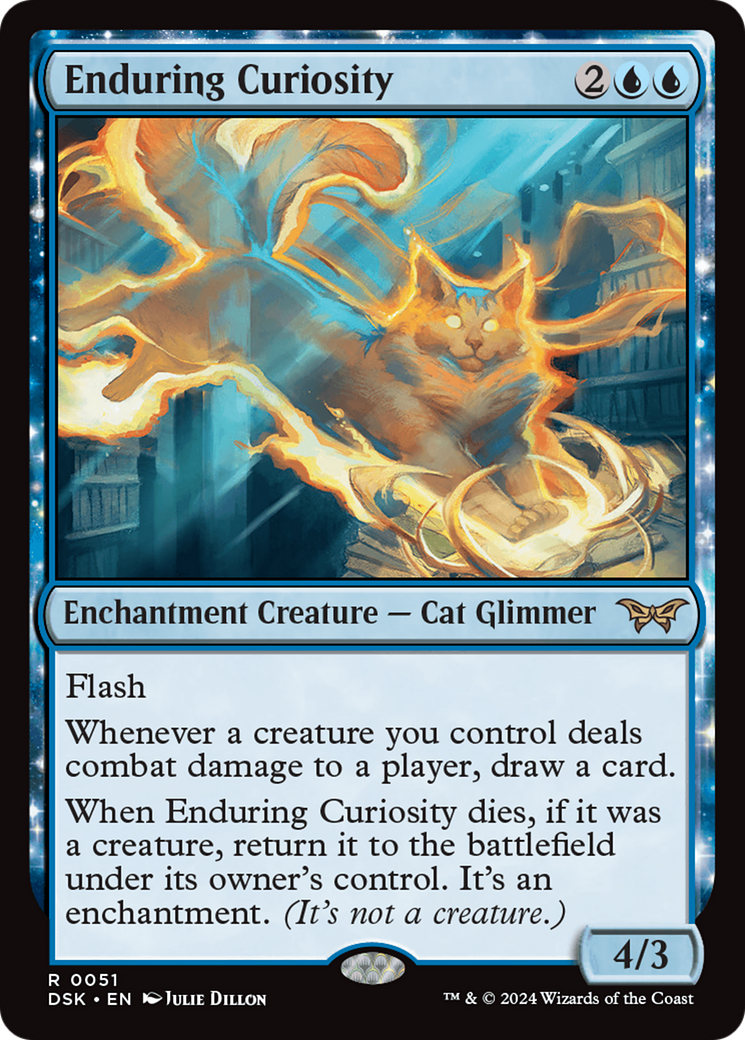 Enduring Curiosity (DSK-051) [Duskmourn: House of Horror]: (enchantment)