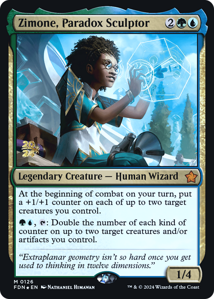 Zimone, Paradox Sculptor (PRE-126S) [Foundations Promos] Foil