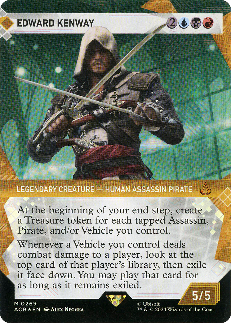 Edward Kenway (ACR-269) [Assassin's Creed]: (Showcase) (Borderless) Foil