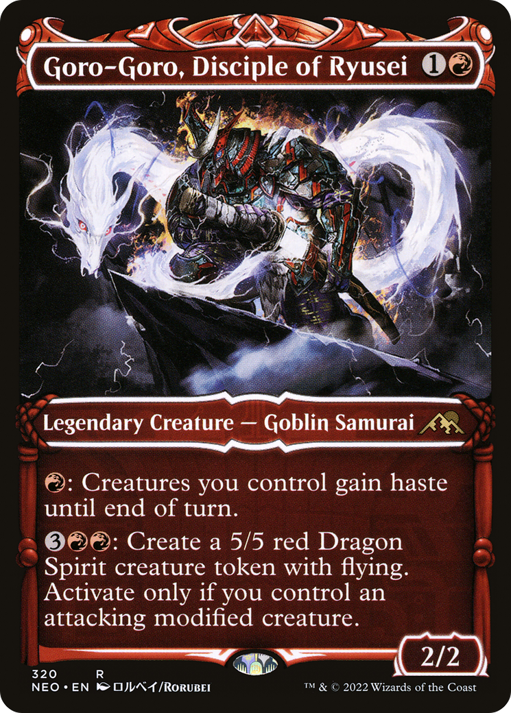 Goro-Goro, Disciple of Ryusei (Showcase) (NEO-320) [Kamigawa: Neon Dynasty]