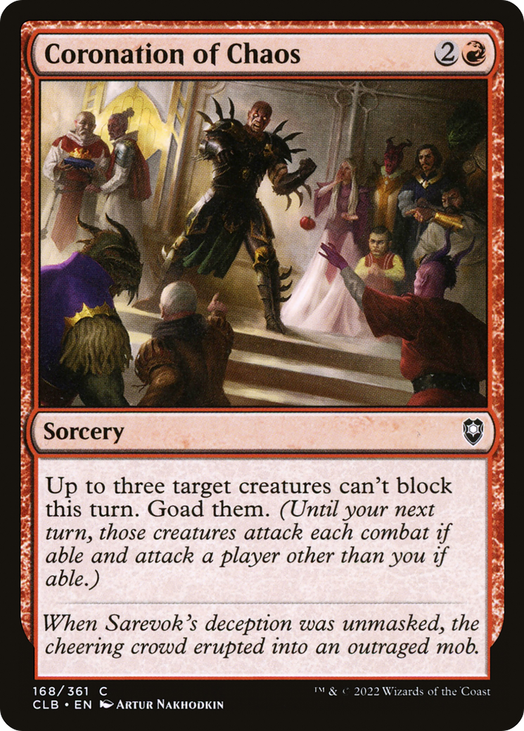 Coronation of Chaos (CLB-168) [Commander Legends: Battle for Baldur's Gate]