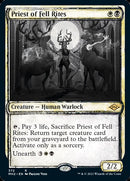 Priest of Fell Rites (MH2-372) [Modern Horizons 2]: (Showcase) Foil