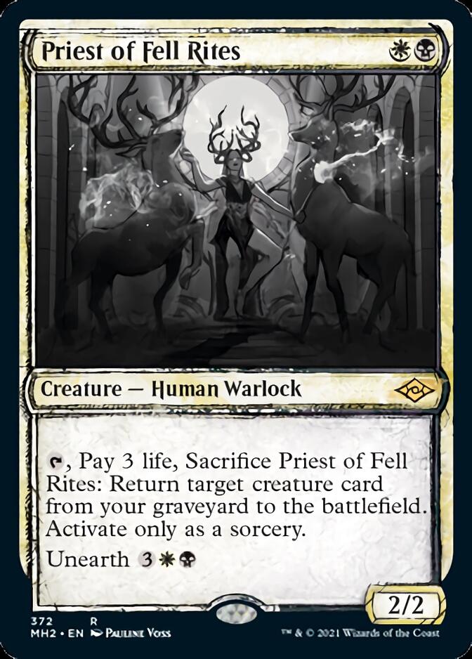 Priest of Fell Rites (MH2-372) [Modern Horizons 2]: (Showcase)