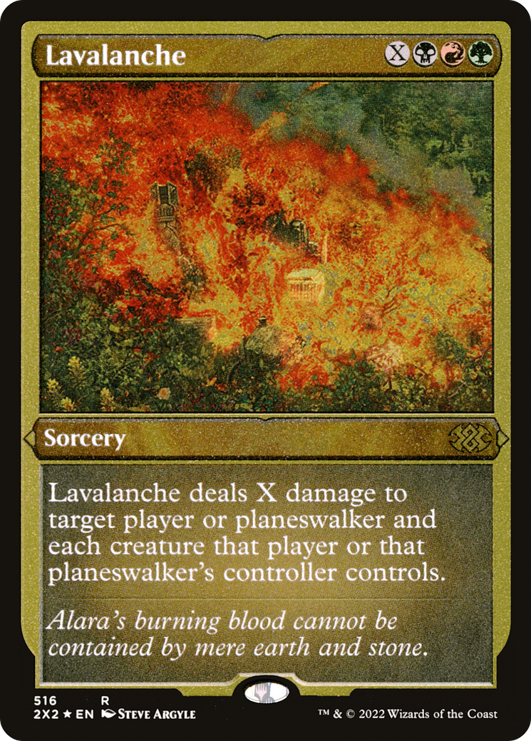 Lavalanche (2X2-516) [Double Masters 2022] Etched Foil