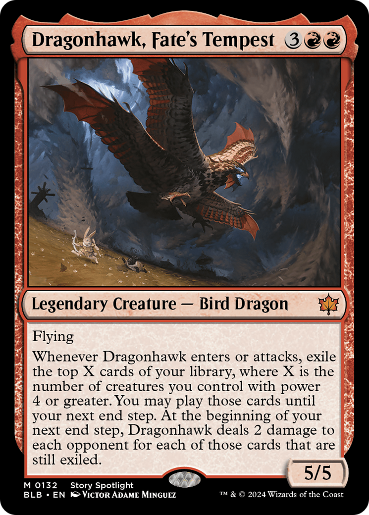 Dragonhawk, Fate's Tempest (BLB-132) [Bloomburrow]