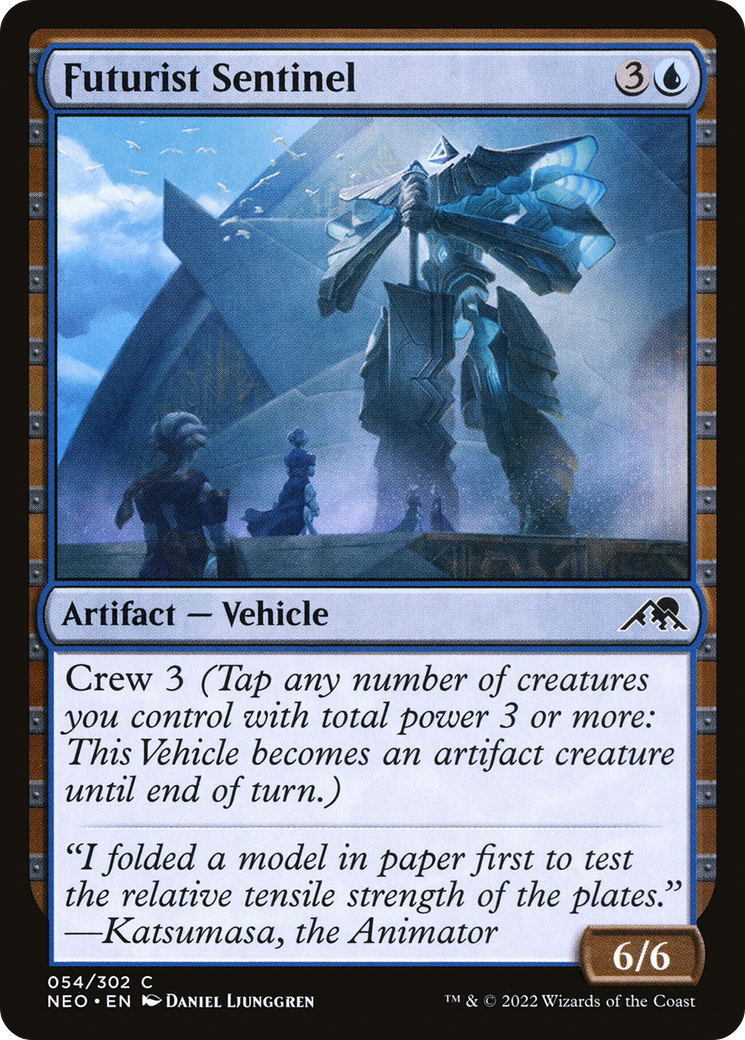 Futurist Sentinel (NEO-054) [Kamigawa: Neon Dynasty] Foil