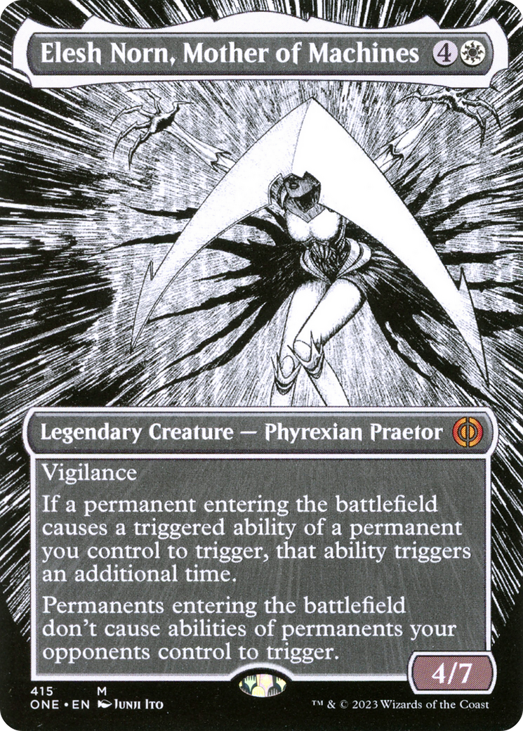 Elesh Norn, Mother of Machines (ONE-415) [Phyrexia: All Will Be One] (Borderless)