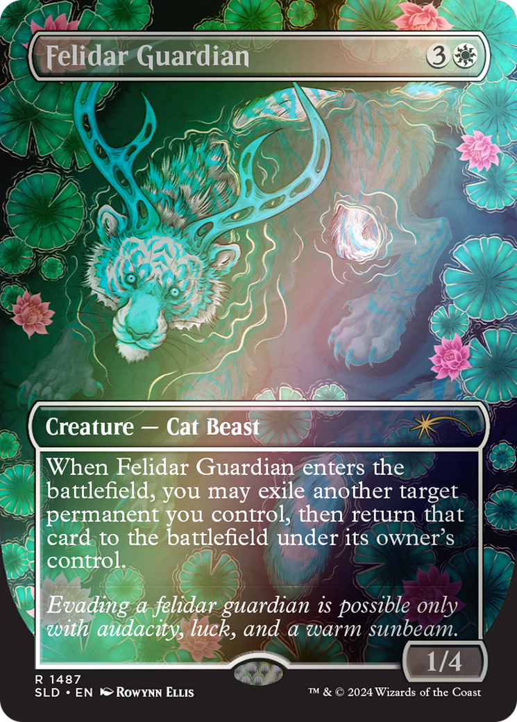 Felidar Guardian (SLD-1487★) [Secret Lair Drop] (Borderless) Foil