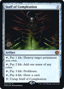 Staff of Compleation (PRE-242S) [Phyrexia: All Will Be One Promos] Foil