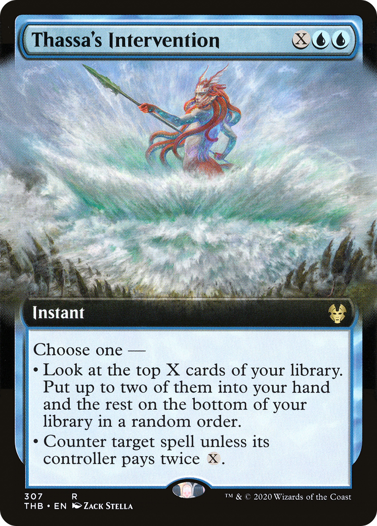 Thassa's Intervention (THB-307) [Theros Beyond Death]: (Extended Art) Foil