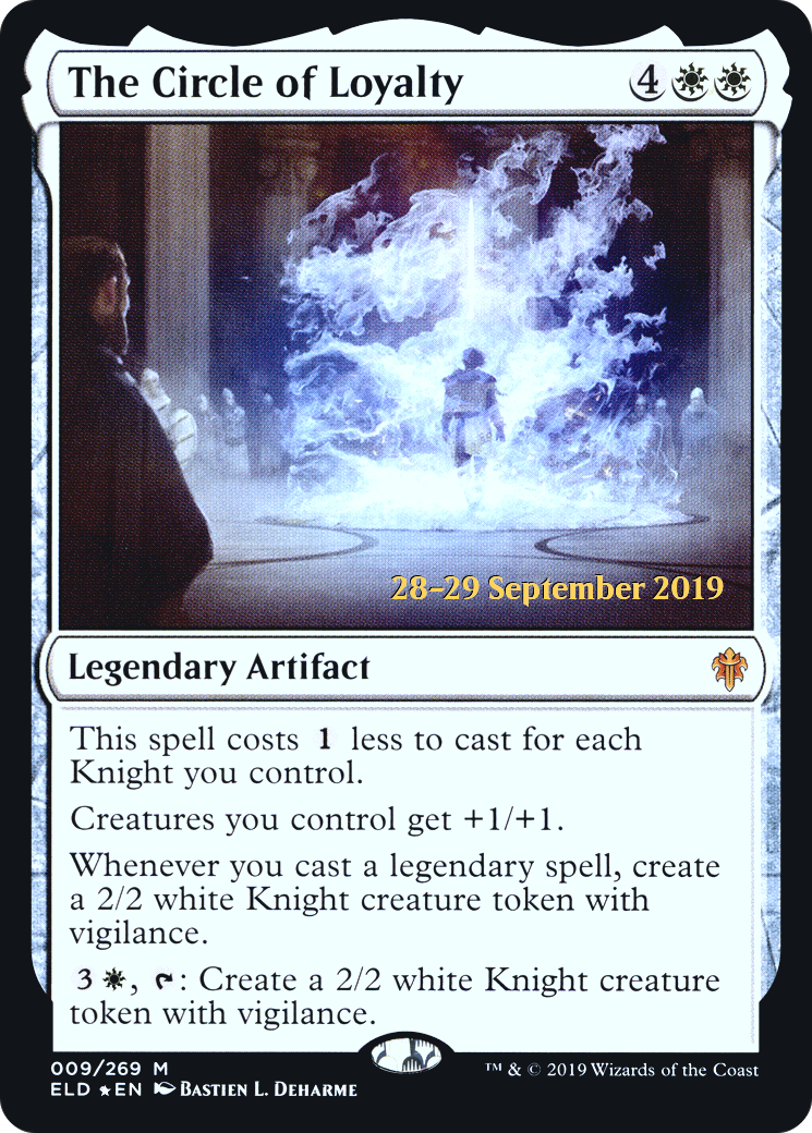 The Circle of Loyalty (PRE-09S) [Throne of Eldraine Promos] Foil