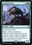 Axebane Ferox (PRE-153S) [Murders at Karlov Manor Promos] Foil