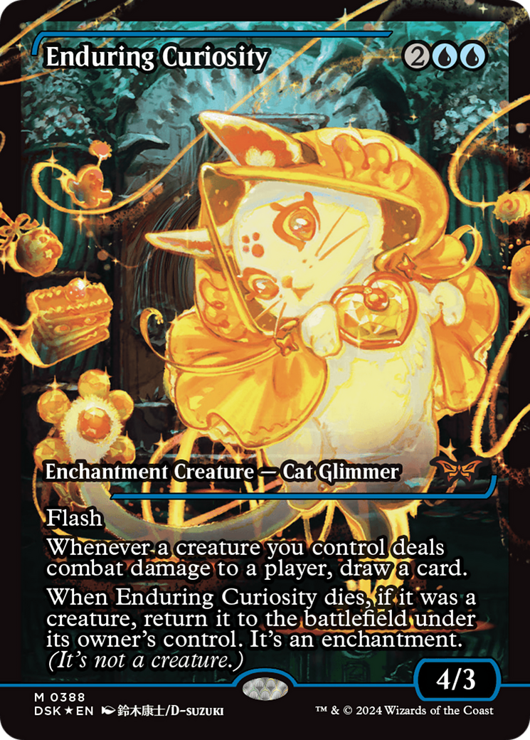 Enduring Curiosity (DSK-388) [Duskmourn: House of Horror]: (Showcase) Foil